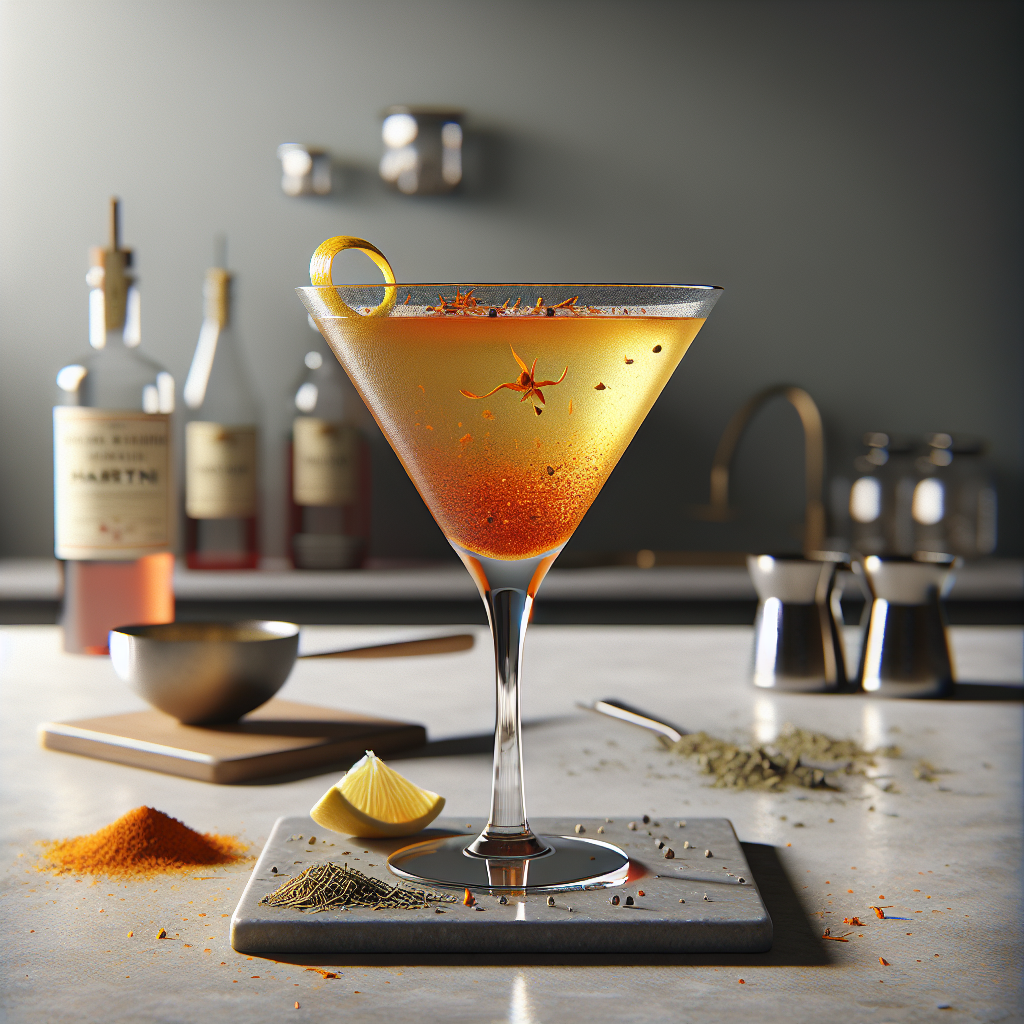 Saffron and Cumin Martini